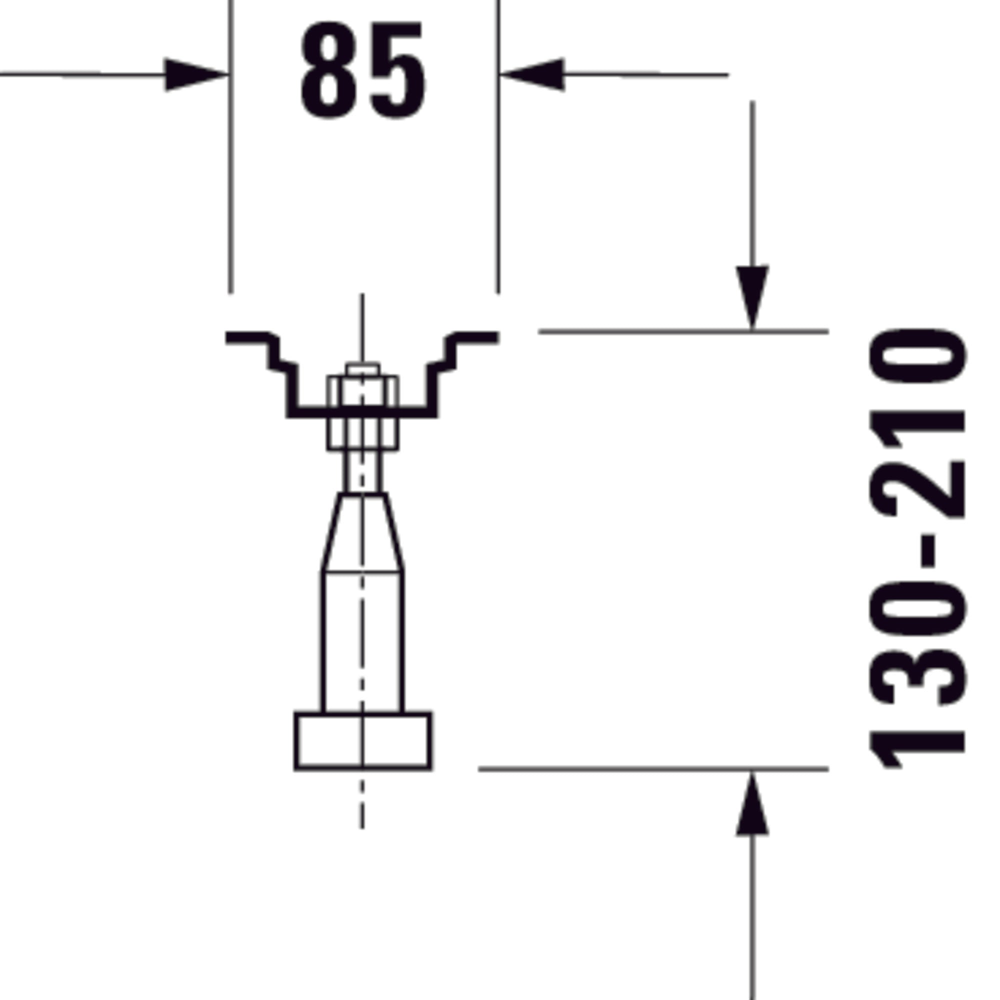 Duravit Universal Fußgestell - 2 Stück