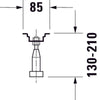 Duravit Universal Fußgestell - 2 Stück