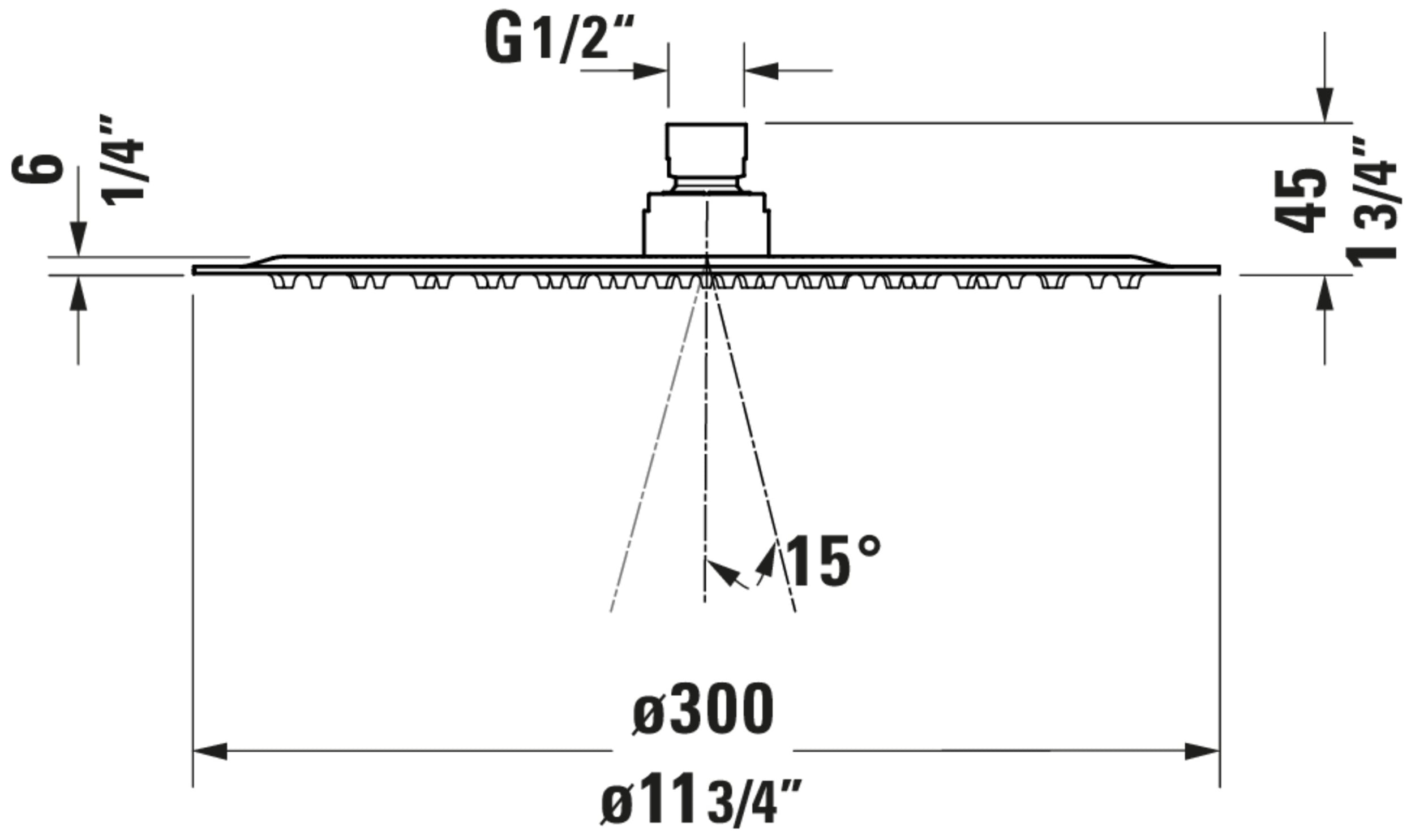 Duravit Unterputz-Duschsystem mit Thermostat und Kopfbrause