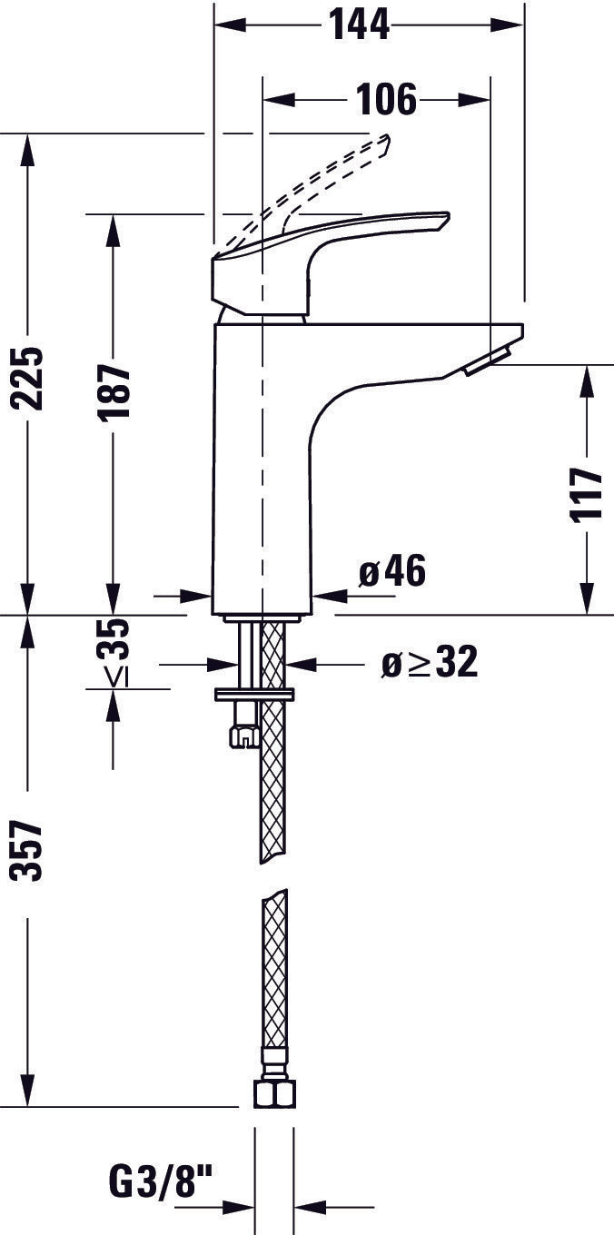 Duravit DuraVelez Waschtischarmatur