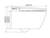 Dusch WC Komplettset 540 PRO mit Geberit Duofix Vorwandelement