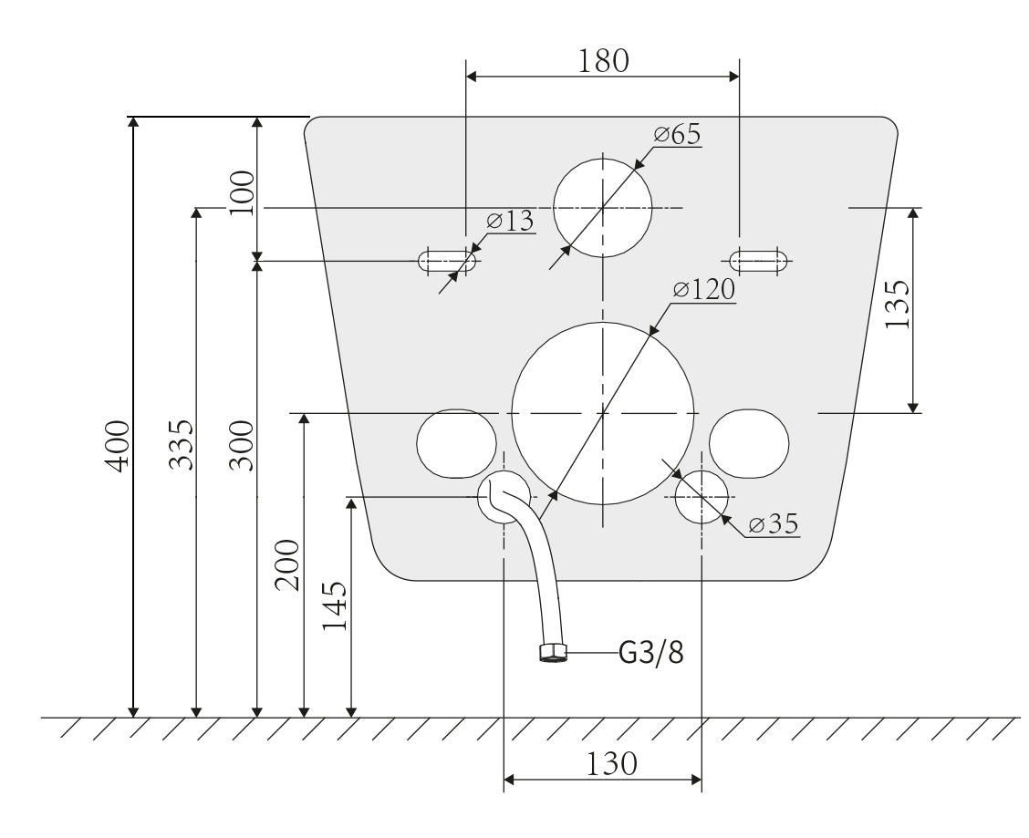 Dusch WC Komplettset 540 PRO mit Geberit Duofix Vorwandelement