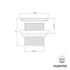 Ablaufventil FLOWTEC mit Sieb