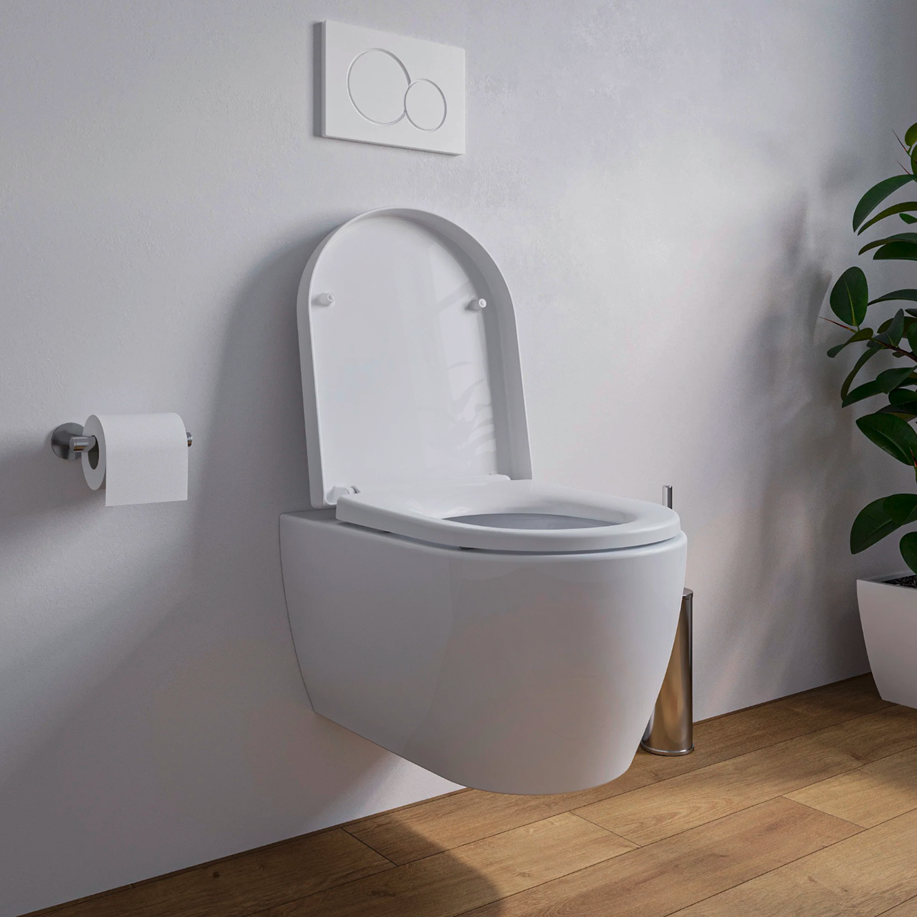 WC-Wand Toilette Carina hängend wandhängend Spülrandlos CLEAN ON Tiefspüler Wc-Sitz Soft Close · · | Hochwertige Hänge-WC's für Ihr Badezimmer