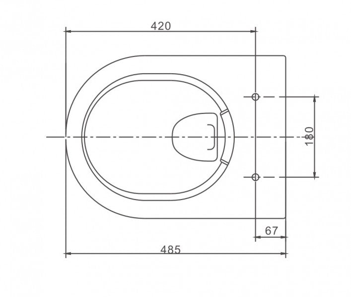 WC-Komplettpaket 23: WC NT2038 Weiß