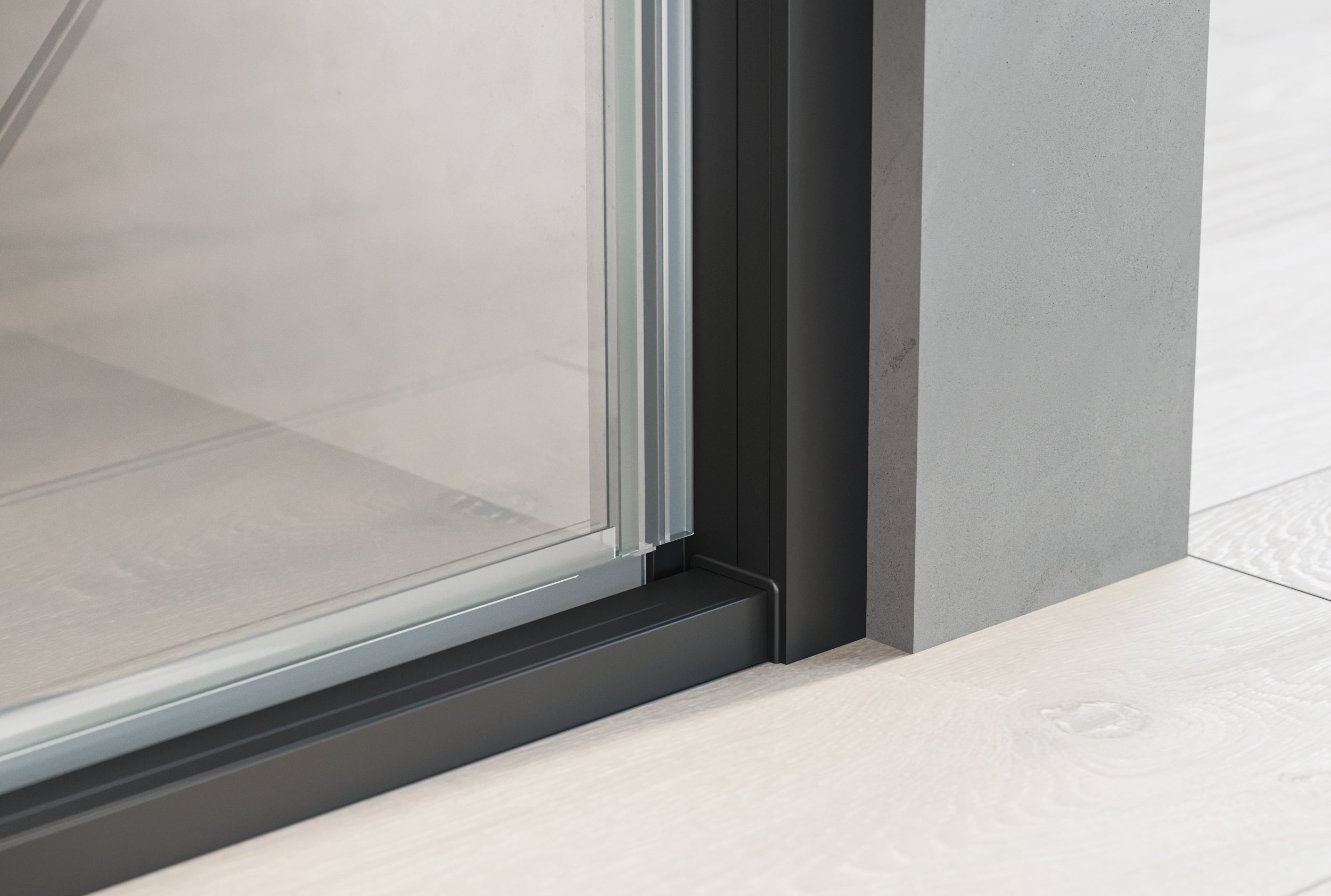 Nischendusche mit Drehtür an Festfeld NT606 - FLEX