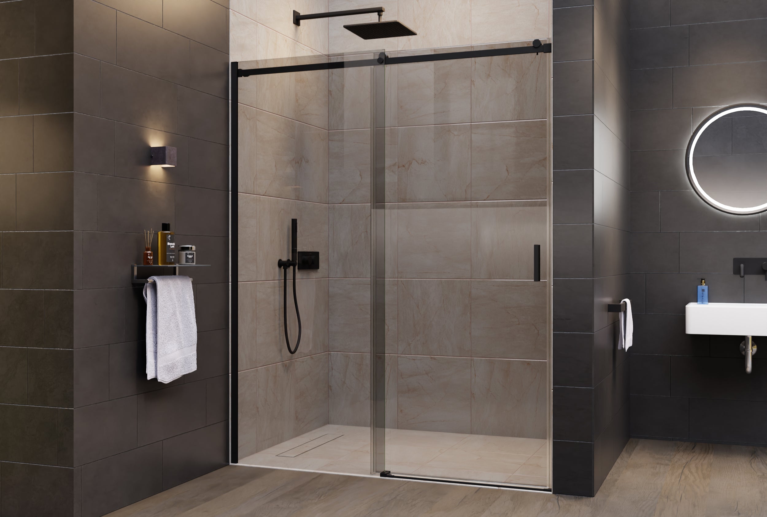 Nischendusche mit Schiebetür NT806 FLEX