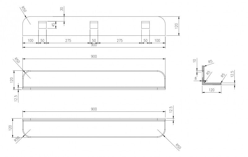 Wandboard Badablage PB4202