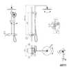 Duschsäule Thermostat 4011 BASIC