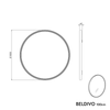 LED Badspiegel BELDIVO rund - 100 cm