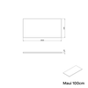 Waschbeckenunterschrank MAUI 100 cm