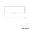Waschbeckenunterschrank MAUI 160 cm