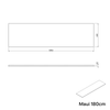 Waschbeckenunterschrank MAUI 180 cm