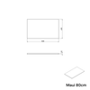 Waschbeckenunterschrank MAUI 80 cm