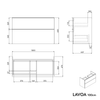 Badmöbel Unterschrank LAVOA 100 cm