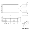 Badmöbel Unterschrank LAVOA 160 cm