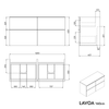 Badmöbel Unterschrank LAVOA 160 cm