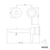 Wand Waschtischarmatur MILOU