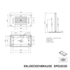 XXL-Regendusche Deckenbrause DPG5030