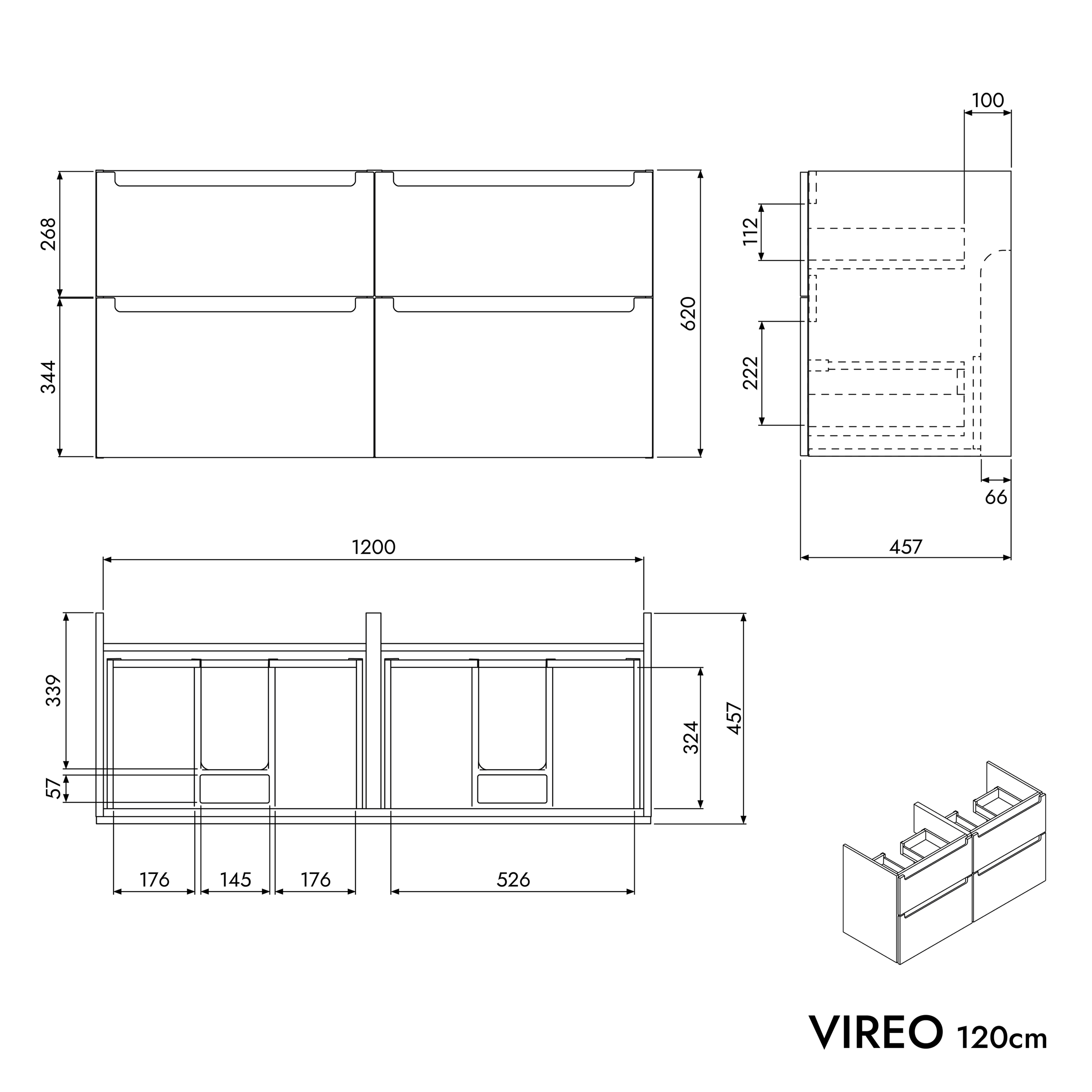 Unterschrank VIREO 120 cm