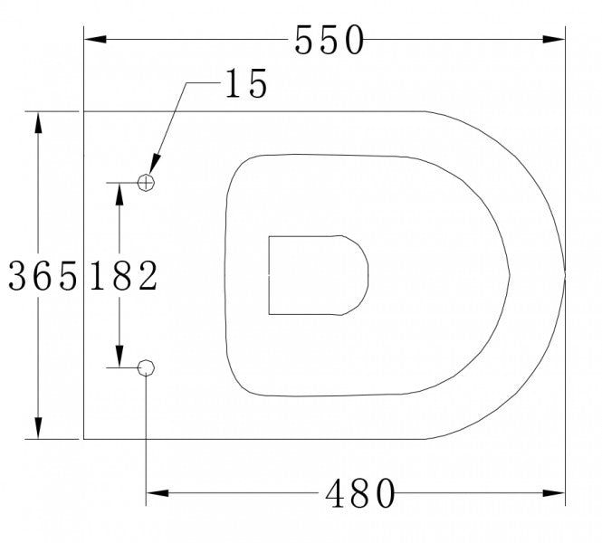 WC-Komplettpaket 33: WC B-8030R Schwarz