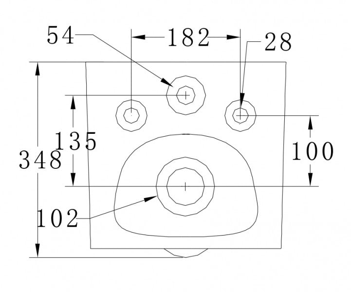 WC-Komplettpaket 33: WC B-8030R Schwarz