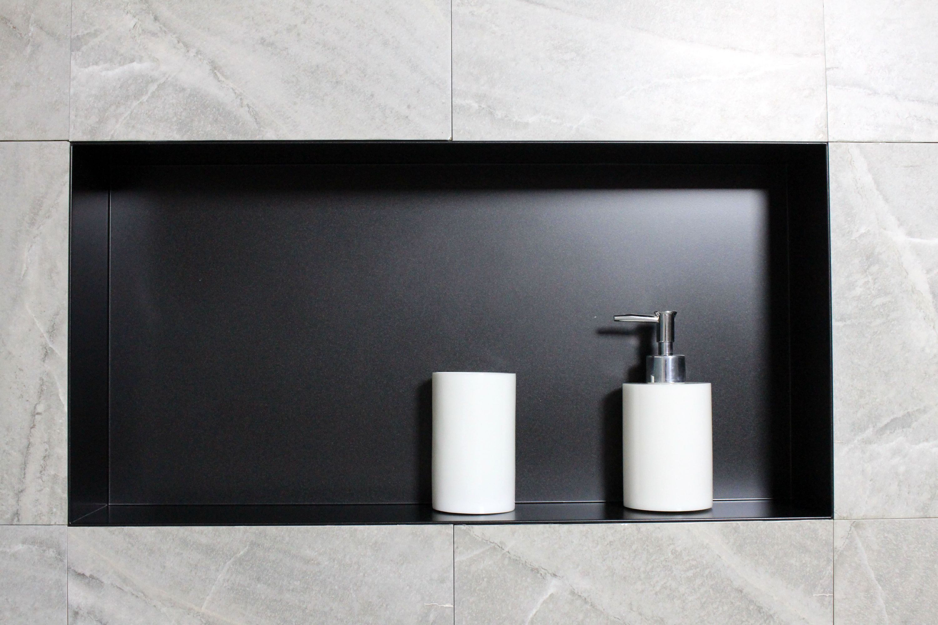 wandnische aus edelstahl bs603010 – bernstein badshop