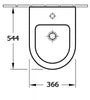 Hochwertiges Wand-Hänge-Bidet CH2019V - Optional mit Zubehör