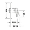 Duravit Tulum Unterputz Duscharmatur mit Brause