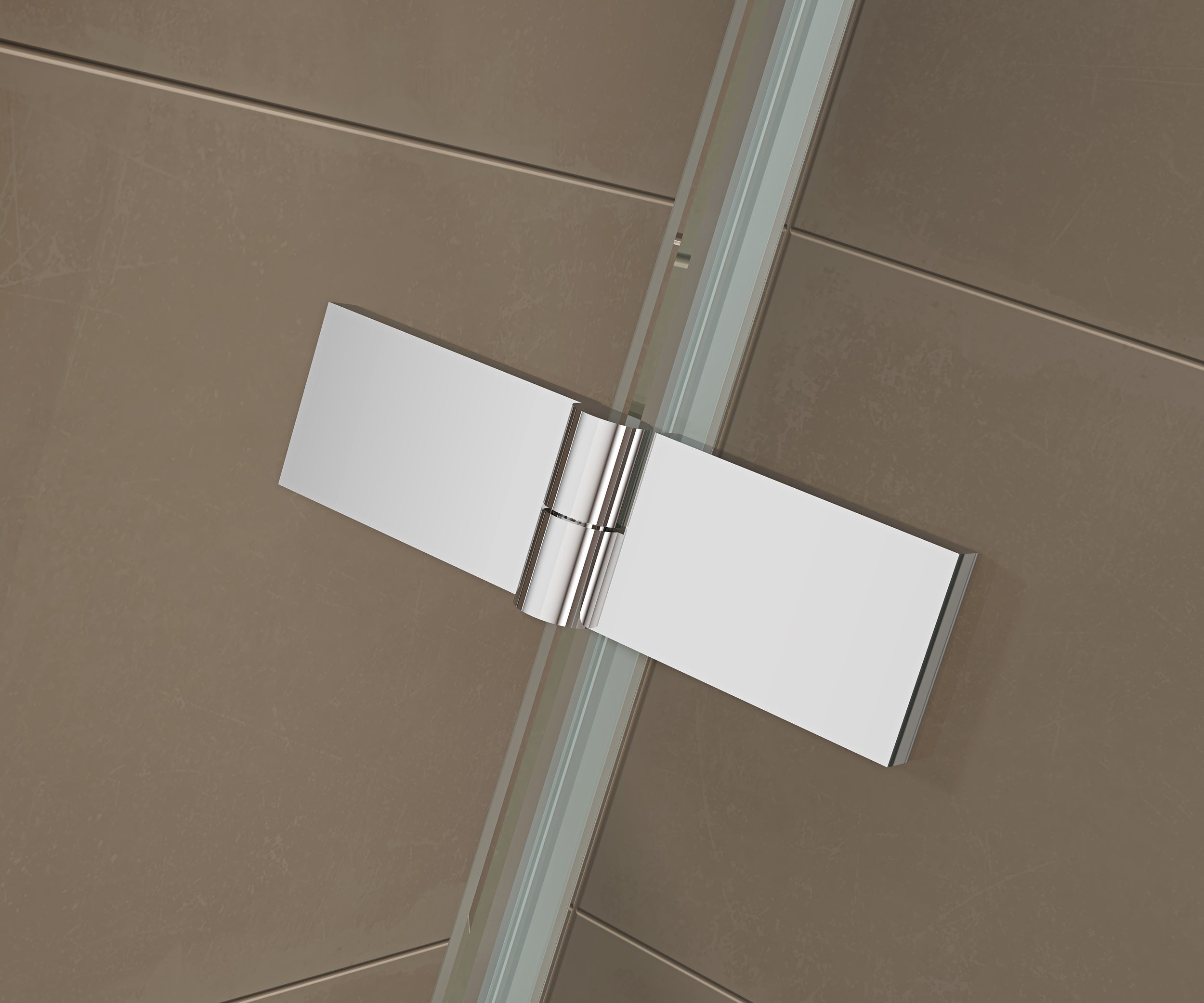 Eckdusche mit Drehtüren, Eckeinstieg EX809