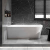 Halb freistehende Raumsparbadewanne NORA CORNER