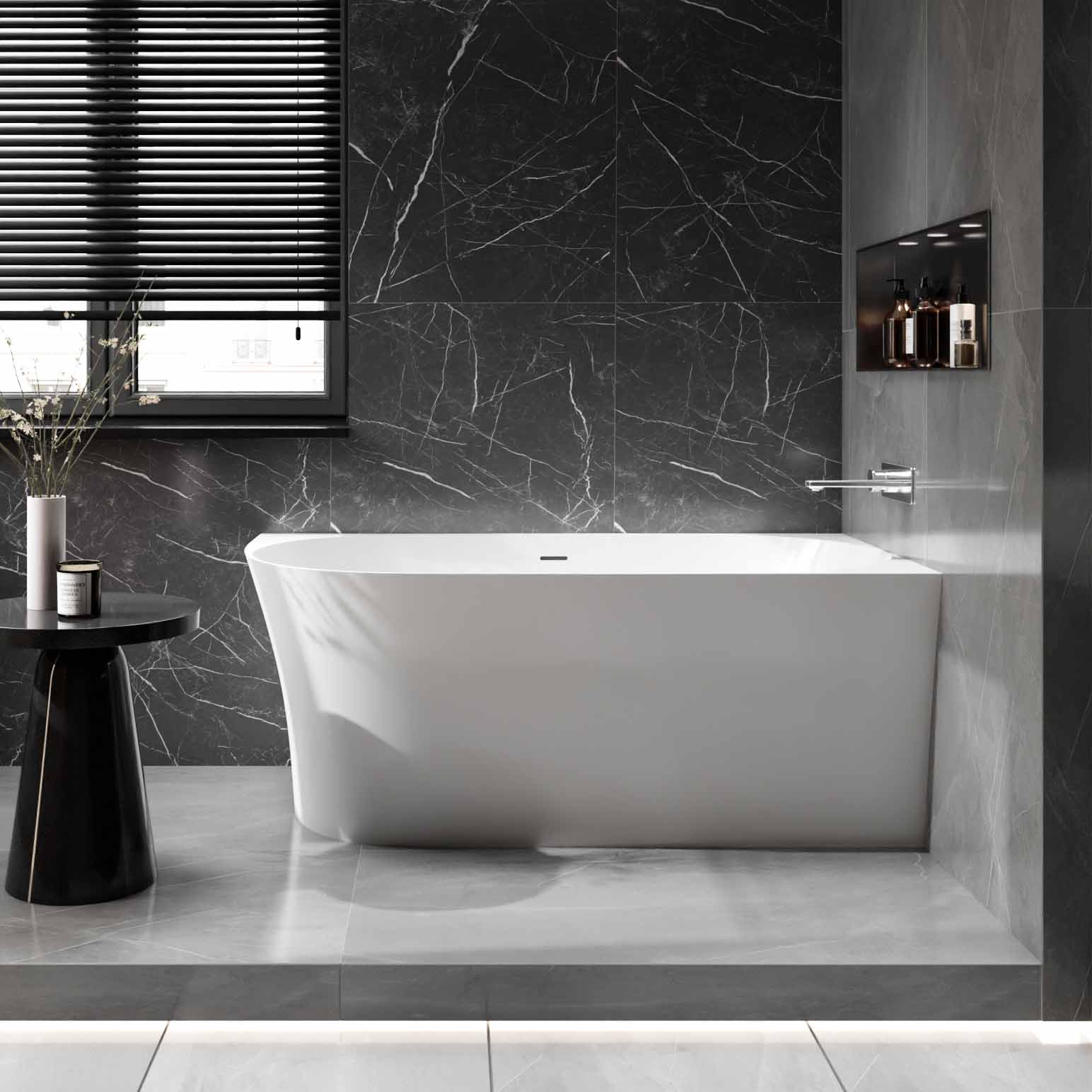 Freistehende Badewanne NOVA SLIM LINE