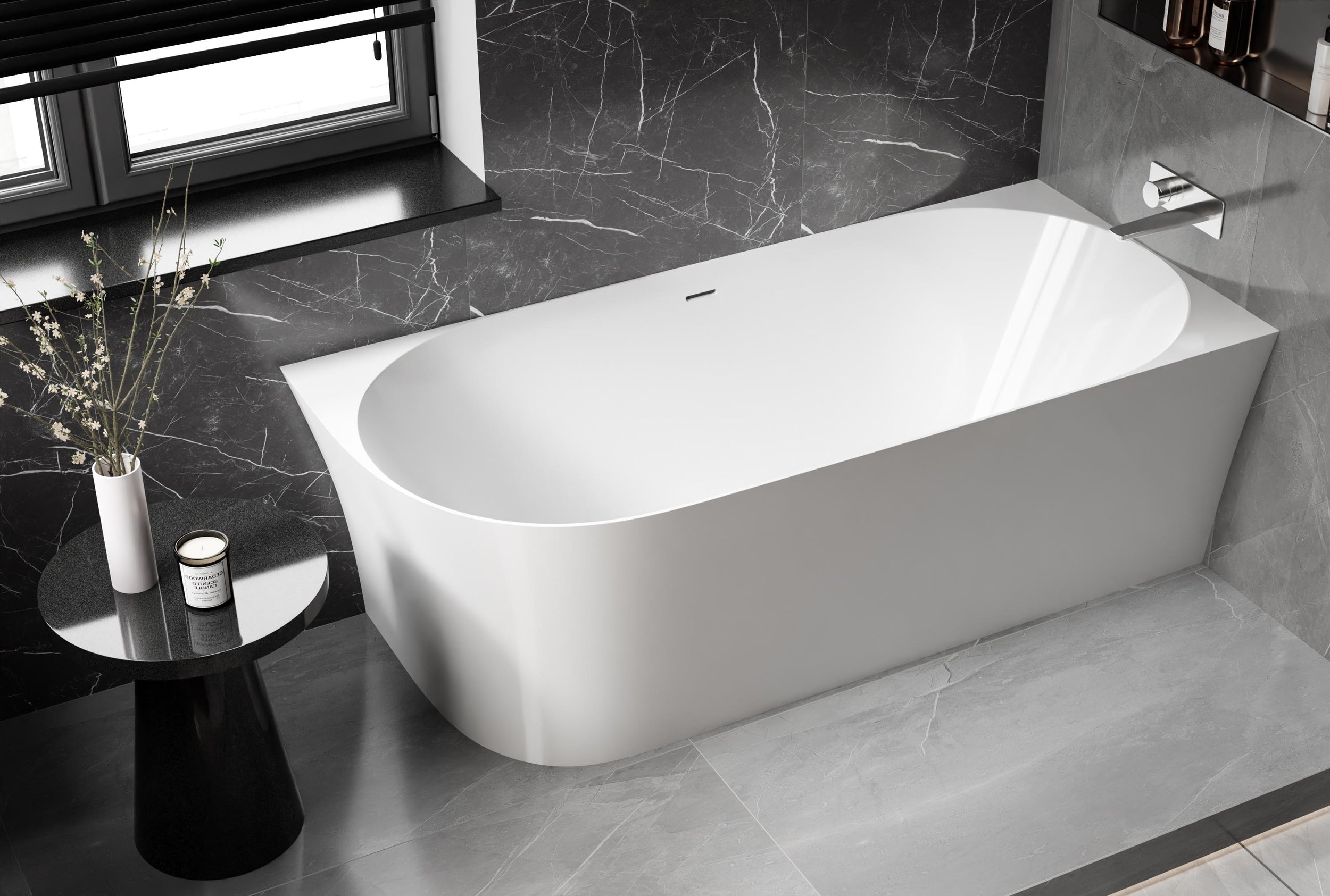 Freistehende Badewanne NOVA SLIM LINE