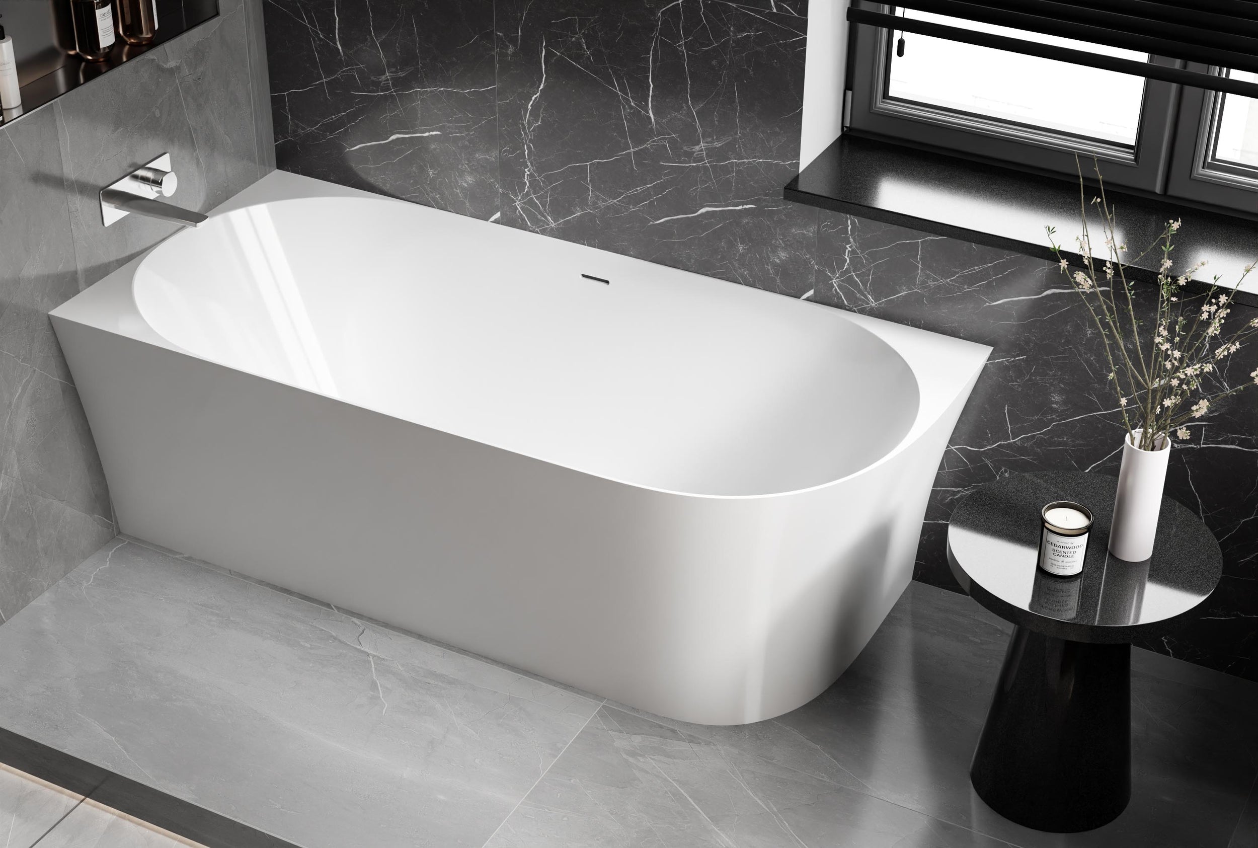 Freistehende Badewanne NOVA SLIM LINE