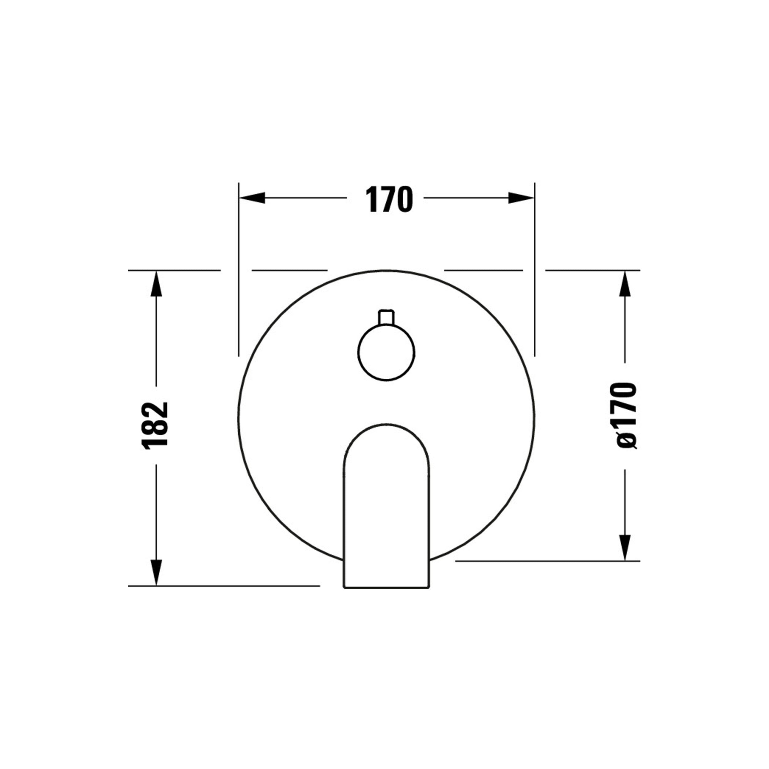 Duravit Tulum Unterputz Duscharmatur mit Regendusche