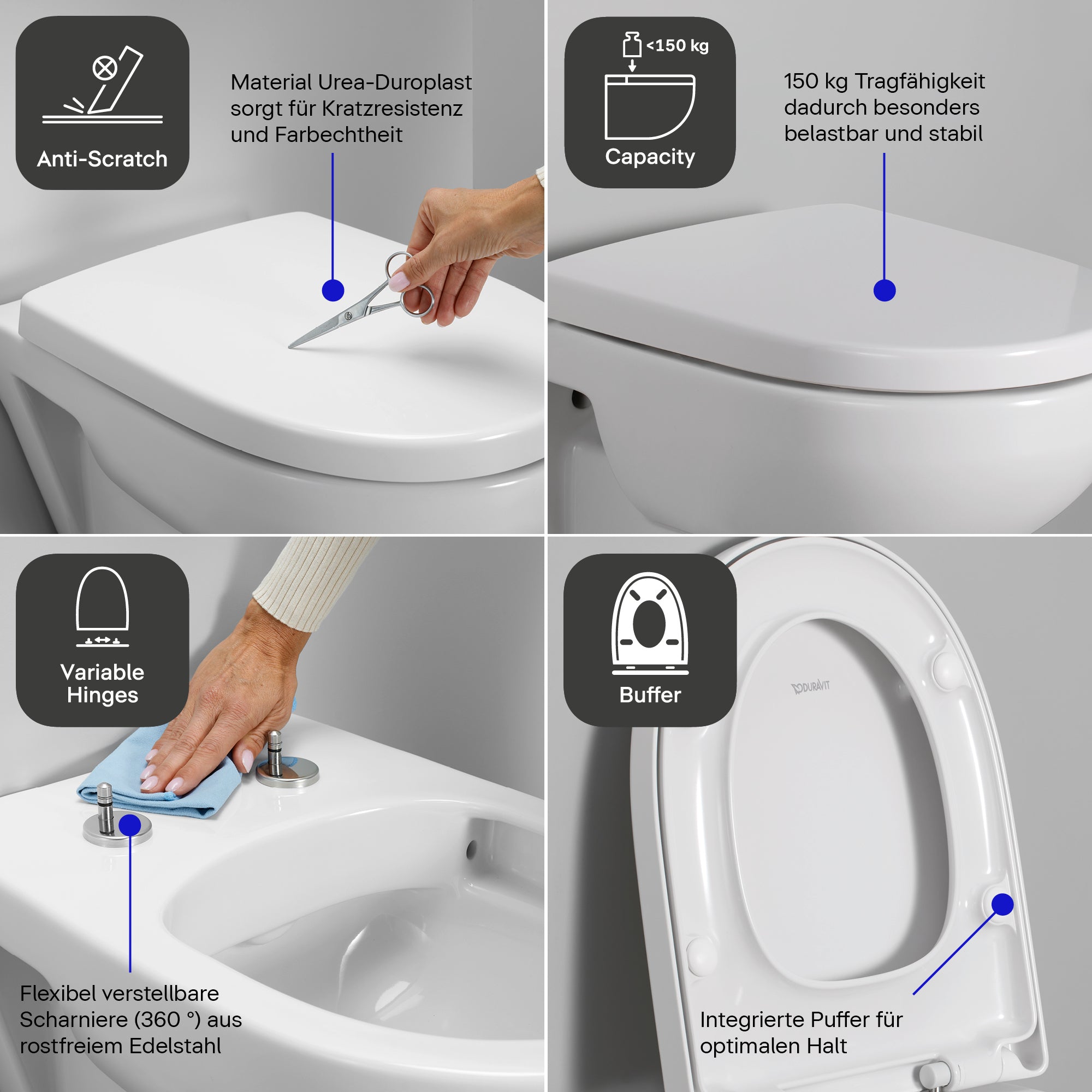 Duravit Univavo Universal WC-Sitz mit Absenkautomatik